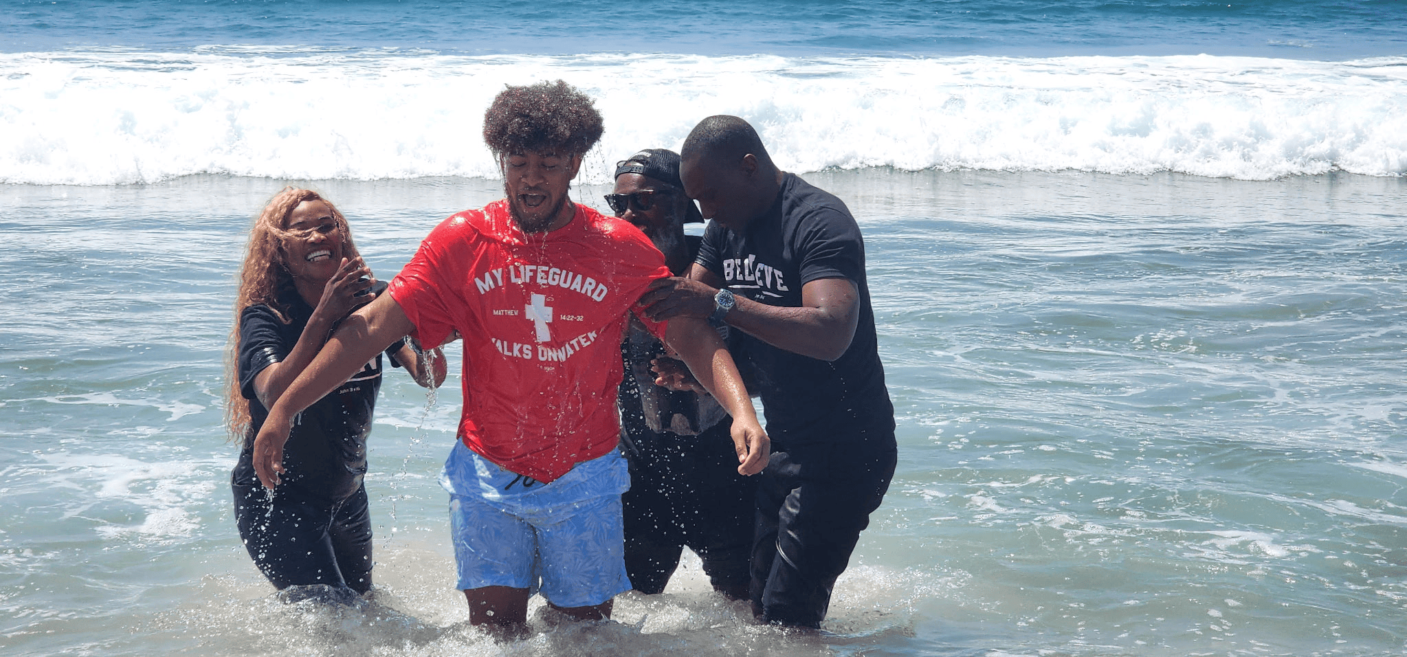 Water baptism service by Blessings Ministry Church
